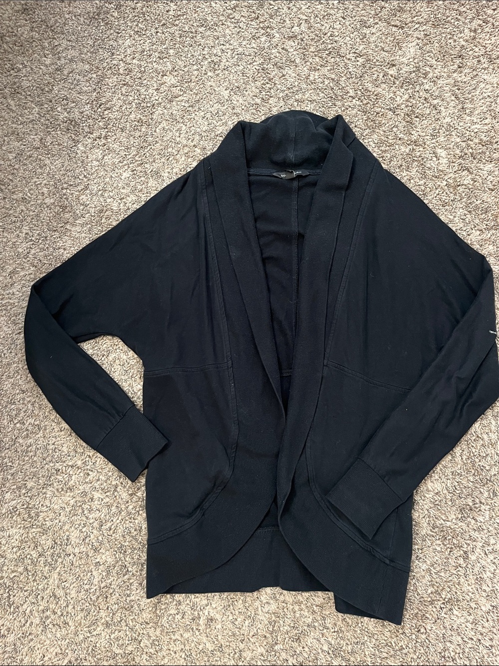 🎃 🧶 Banana Republic Black Open-Front Cardigan Sweater